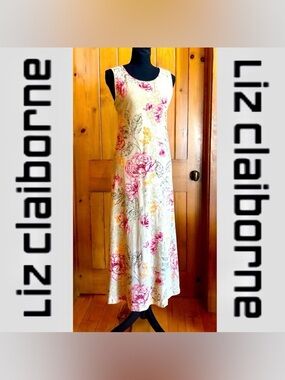 LIZ CLAIBORNE Sleeveless Maxi Floral Dress (SP)